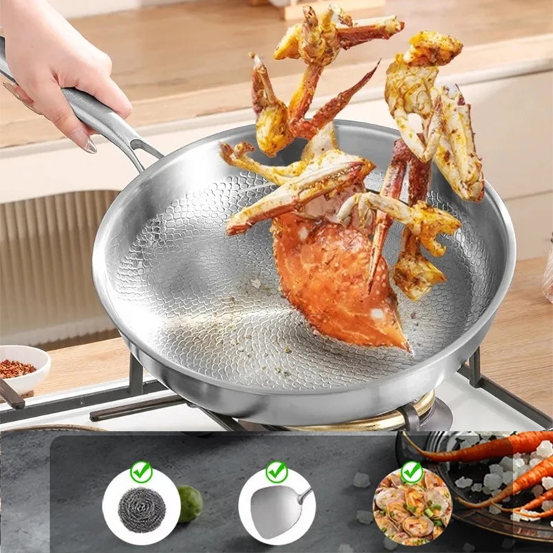 26/28/30cmの純チタン製、無塗装のフライパン。魚の鱗 - Home Cooking Cookbook のレビューと価格